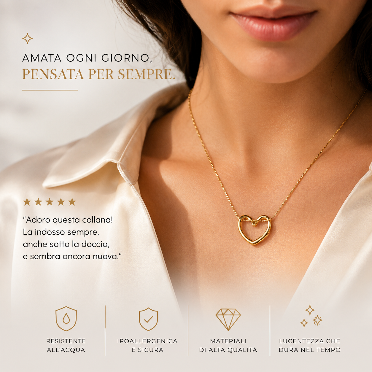 Amore Eterno™ | Collana Cuore Aperto